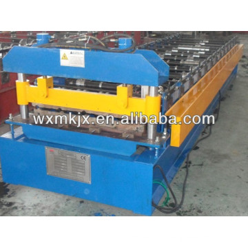 Colored wall panel forming machine